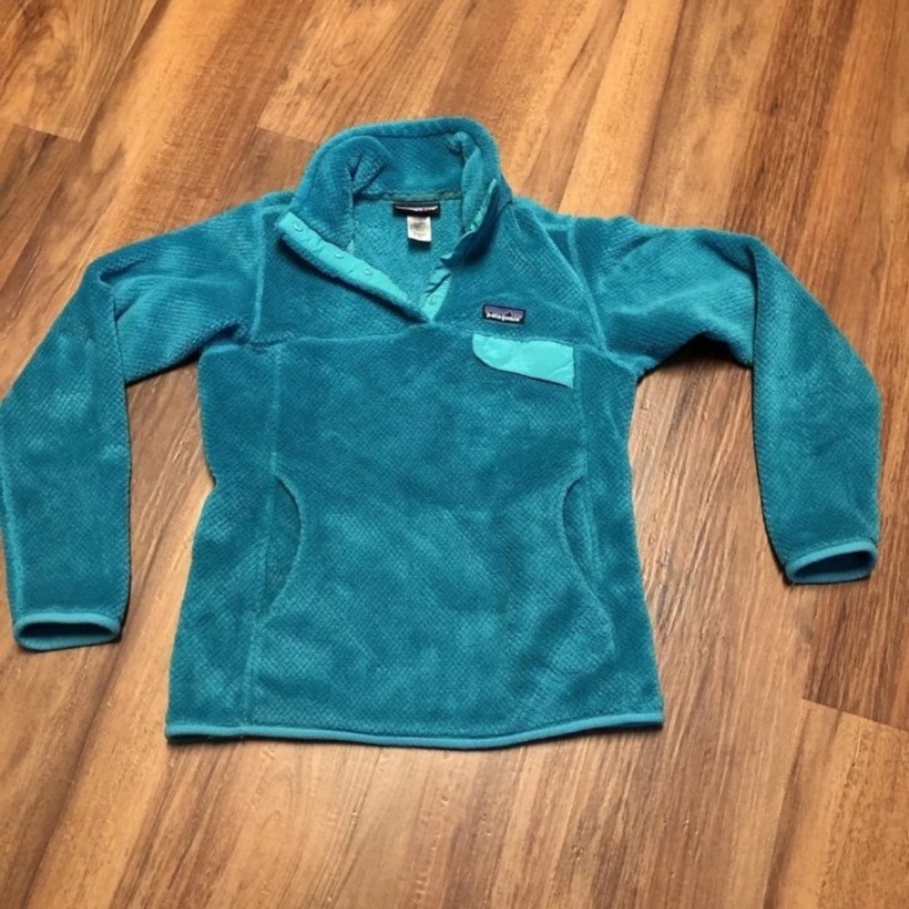 Patagonia Teal Fleece ReTool T-Snap  Pullover